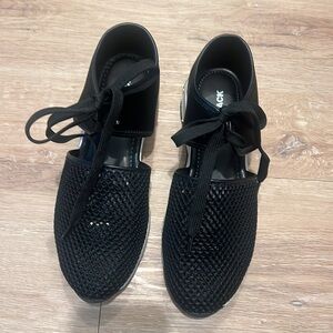 All Black Amazing Mesh Sneakers, Black, Sz 40, EUC